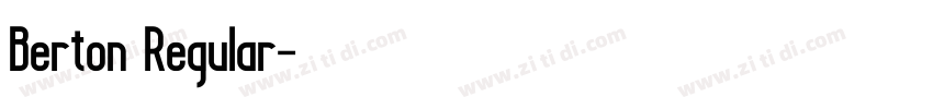 Berton Regular字体转换